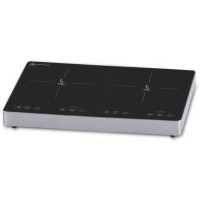Индукционная плита AIRHOT IP3500 D двухконфорочная, 1.8+1.7 кВт, 220 В, темп. +60–240 °C, таймер 3 ч, макс. нагрузка 20 кг, 590×390×68 мм