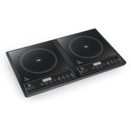 Плита індукційна подвійна Airhot IP3500 D SLIM, 1.8+1.7 кВт, 220 В, +60–+240 °C, таймер 3 год, 580×355×68 мм, гарантія 12 міс, Китай