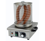 Апарат для хот-дога AIRHOT HDS-00, 220 В, 0.45 кВт, +30–+110 °C, колба 240 мм, 320×300×395 мм, 5.3/6.5 кг, Китай, 12 міс гарантії, для кафе