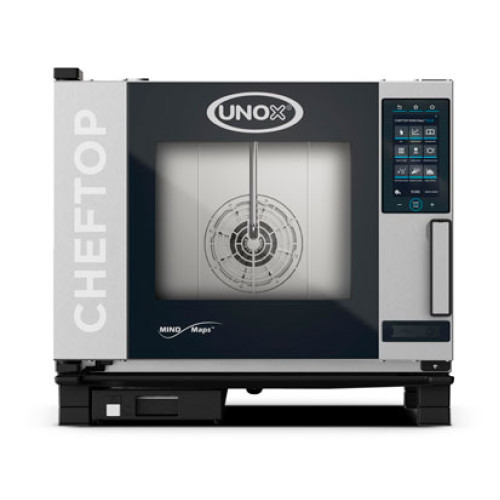 Пароконвектомат UNOX XEVC-0511-EPRM, 5 рівнів GN1/1, сенсорне PLUS, 9.3 кВт, 750×783×675 мм, Італія, 12 міс, для професійних кухонь