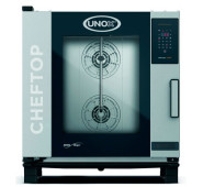 Пароконвектомат UNOX XEVC-0711-EZRM, 7 рівнів GN1/1, 11.7 кВт, 380 В, 750×783×843 мм, Італія, 12 міс гарантії для ресторанів та пекарень