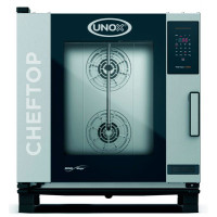 Пароконвектомат UNOX XEVC-0711-EZRM, 7 рівнів GN1/1, 11.7 кВт, 380 В, 750×783×843 мм, Італія, 12 міс гарантії для ресторанів та пекарень