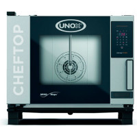 Пароконвектомат UNOX XEVC-0511-EZRM-LP, 5 рівнів GN1/1, електронне ZERO, нерж. сталь, 7 кВт, 220/380В, 750×783×675 мм, Італія, 12 міс