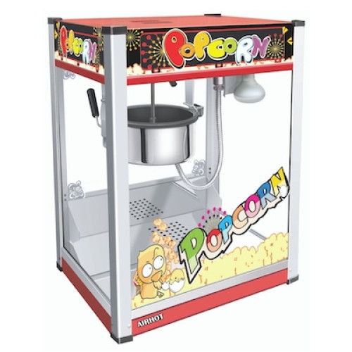 Апарат для попкорну AIRHOT POP-6E економ, 227 г/хв, 1.44 кВт, 220 В, вага 16 кг, 500×370×680 мм, гарантія 12 міс, Китай