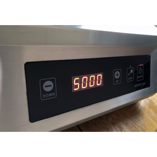 INDOKOR IN5000S WOK индукционная плита 5 кВт 220В сенсорное управление Ø300/70 мм конфорка, Корея, 398×515×183 мм, гарантия 12 мес
