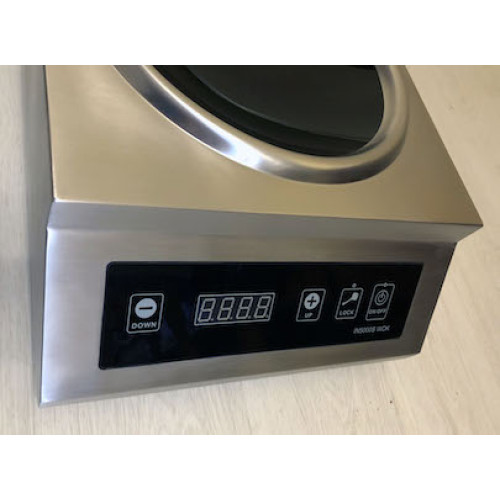 INDOKOR IN5000S WOK индукционная плита 5 кВт 220В сенсорное управление Ø300/70 мм конфорка, Корея, 398×515×183 мм, гарантия 12 мес