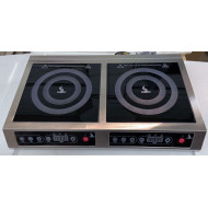 Плита індукційна подвійна AIRHOT IP7000 D, 3.5+3.5 кВт, 220 В, таймер 3 год, гарантія 12 міс, 685×400×105 мм, 12 кг, Китай, для кухні/кафе