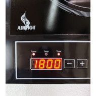 Плита індукційна подвійна Airhot IP3500 D SLIM, 1.8+1.7 кВт, 220 В, +60–+240 °C, таймер 3 год, 580×355×68 мм, гарантія 12 міс, Китай