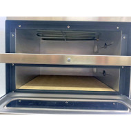 Печь для пиццы ITPIZZA MS1+1, Италия, 2 камеры (на 2 пиццы Ø32 см), камера 410×360×90 мм, 50–320°C, 220 В, 2.4 кВт, 12 мес гарантии, 568×500×430 мм