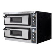 Печь для пиццы ITPIZZA ML44, 2 камеры (8 пицц ø35 см), 720×720×140 мм, 50–455°C, 380 В, 12 кВт, Италия, гарантия 12 мес, для пиццерий
