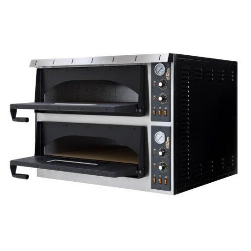 Піч для піци ITPIZZA ML66 L, електрична 2-камерна (12 піц Ø35 см), Італія, механічне керування, 1360×954×745 мм, 18 кВт, 380 В