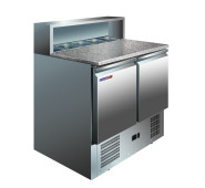 Стіл холодильний для піци COOLEQ PS900, 2 двері, +2…+8 °C, 257 л, 5×GN1/6, 900×700×1100 мм, гарантія 12 міс, Китай, для піцерій та ресторанів