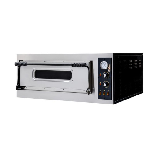 Печь для пиццы ITPIZZA MS4 — 1 камера (4×Ø32 см, 660×660×140 мм), 50–455°C, Италия, гарантия 12 мес, нержавеющая сталь, для пиццерий