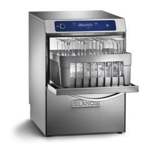 Стаканомийка SILANOS S021 PD/PB, завантаж.210 мм, 60 кас./год, корзина 350×350 мм, 2,77 кВт/220 В, Італія, 423×466×589 мм, 12 міс