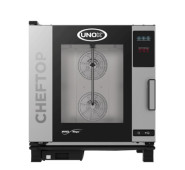 Пароконвектомат UNOX XEVC-0711-E1RM, 7 рівнів GN1/1, сенсор ONE, 11,7 кВт, підкл. вода/канал., нерж. сталь, 750×783×843 мм, Італія, 12міс