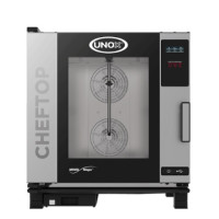 Пароконвектомат UNOX XEVC-0711-E1RM, 7 рівнів GN1/1, сенсор ONE, 11,7 кВт, підкл. вода/канал., нерж. сталь, 750×783×843 мм, Італія, 12міс