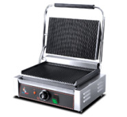 Гриль контактний AIRHOT CGL, рифлений, одинарний, 2 кВт, +50–300°C, робоча поверхня 356×277 мм, габарити 425×400×220 мм