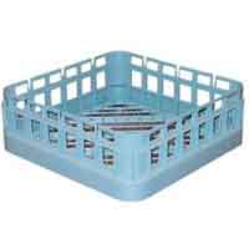 Касета для стаканів Silanos 350х350х130 мм, ударостійкий поліпропілен, блакитна, для фронтальної мийки