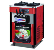 Фризер м'якого морозива COOLEQ IFE-3, 2 бункери/3 ріжки, 3,5+3,5 л, 20 кг/год, R290, 2 кВт, 750×540×850 мм, гарантія 12 міс, Китай, для кафе