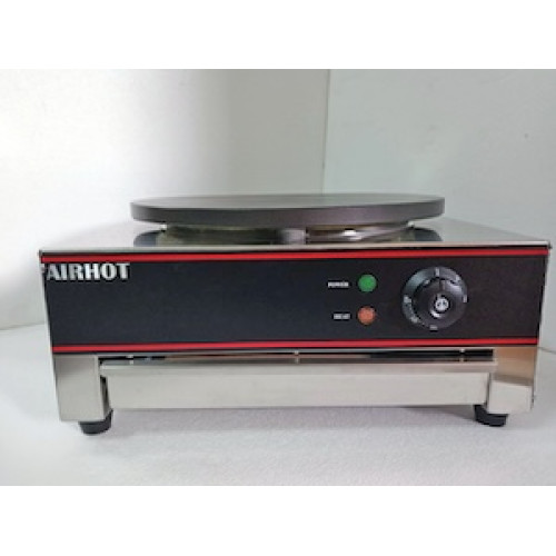 Млинниця AIRHOT BE-1 400 мм, 3 кВт, 220 В, +50–300 °C, 1 млинець за раз, гарантія 12 міс, Китай, габарити 450×470×230 мм, для кафе та ресторанів