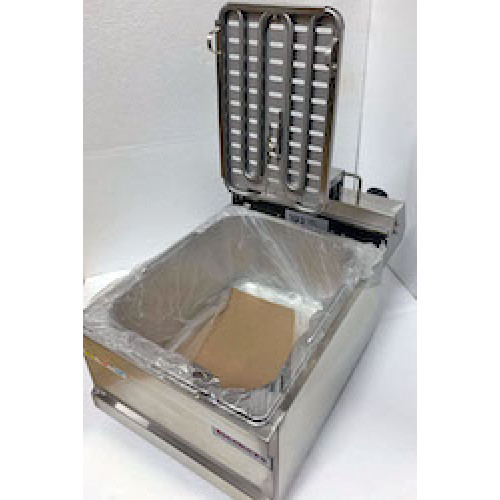 Фритюрниця BECKERS FB 4 LT, 4 л, 2 кВт, 220 В, Італія, 1 кошик 220×130×100 мм, темп. +50–+190 °C, гарантія 12 міс, 195×430×275 мм