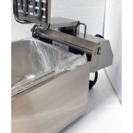 Фритюрниця BECKERS FB 4 LT, 4 л, 2 кВт, 220 В, Італія, 1 кошик 220×130×100 мм, темп. +50–+190 °C, гарантія 12 міс, 195×430×275 мм