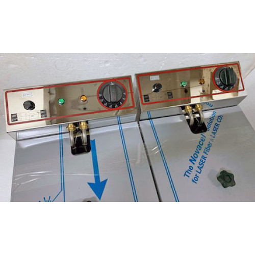 Beckers фритюрниця FR 8+8 LT, електрична, 2 кошики, об'єм 8+8 л, 3+3 кВт, 220 В, 50–190°C, 250×215×105 мм, 530×450×360 мм, Італія, 12міс