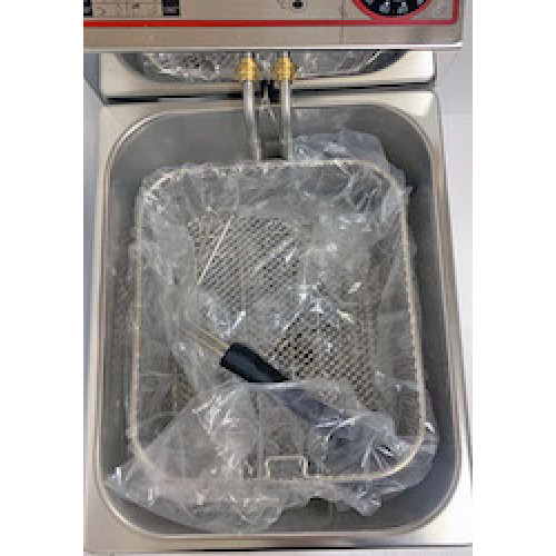 Фритюрниця BECKERS FR 8 LT, 8 л, 3 кВт, +50–190°C, 1 корзина 250х215х105 мм, габарити 265х450х360 мм, гарантія 12 міс, Італія, 220 В