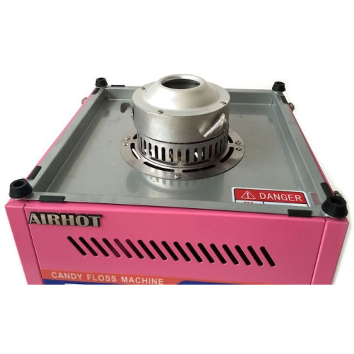 Апарат для цукрової вати AIRHOT CF-1, чаша 520 мм, 3 кг/год, 0,9 кВт, 220 В, 12 міс гарантії, 11 кг, габарити 520×520×490 мм, Китай