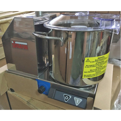Куттер SIRMAN C 6 VV 5,3 л, 0,6 кВт, 1500-2500 об/хв, 220 В, Італія, 365x305x320 мм, 11 кг, гарантія 12 міс для ресторанів і м'ясопереробки