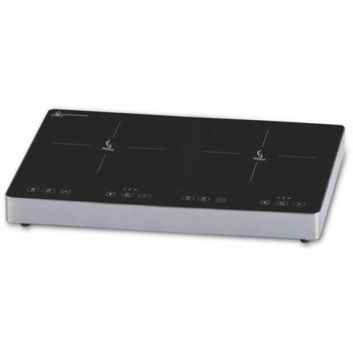 Плита індукційна AIRHOT IP3500 D подвійна, 590х390х68 мм, 1.8+1.7 кВт, 220 В, +60–240°С, таймер 3 год, для кухні та кафе, гарантія 12 міс
