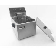 Фритюрниця AIRHOT EF6, 6 л, 220 В, 2.5 кВт, 1 ванна, 60–200 °C, кошик 185×240×105 мм, ванна 300×235×150 мм, Китай, гарантія 12 міс