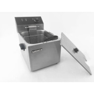 Фритюрница AIRHOT EF6, 6 л, 220 В, 2.5 кВт, 1 ванна, 60–200 °C, корзина 185×240×105 мм, ванна 300×235×150 мм, Китай, гарантия 12 мес