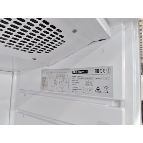 Шафа морозильна COOLEQ FF40S/S, 321 л, -15…-22°C, 1 дверця, 3 полиці (534×648 мм), 595×650×1850 мм, Китай, 12 міс, R290, для магазинів і кафе