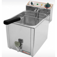 Фритюрниця BECKERS FR 8 LT, 8 л, 3 кВт, +50–190°C, 1 корзина 250х215х105 мм, габарити 265х450х360 мм, гарантія 12 міс, Італія, 220 В