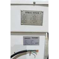 Тістоміс спіральний GASTROMIX HS100B, діжa 100л, макс 40кг, спіраль 125/250 об/хв, діжa 12,5/25 об/хв, 3,3/4,5кВт, 1070х660х1140мм, 12міс, КНР