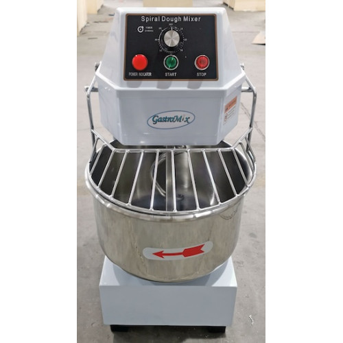 Тістоміс спіральний Gastromix HS20A, 20 л, 8 кг борошна, 1,1 кВт, 220 В, 12 міс гарантії, Китай, 700×380×785 мм, для пекарень