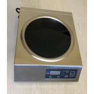 Плита індукційна INDOKOR IN3500 WOK, 3,5 кВт, конфорка Ø290/46 мм, таймер 180 хв, 60–240°C, електронне, 340x433x127 мм, Корея, 12 міс