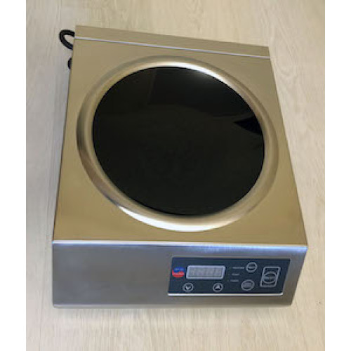 Плита індукційна INDOKOR IN3500 WOK, 3,5 кВт, конфорка Ø290/46 мм, таймер 180 хв, 60–240°C, електронне, 340x433x127 мм, Корея, 12 міс