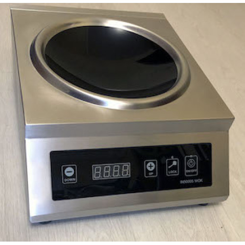 Плита індукційна Indokor IN5000S WOK 5кВт 220В сенсорне керування діам. конфорки 300/70 мм гарантія 12 міс Корея 398x515x183 мм 7,9 кг