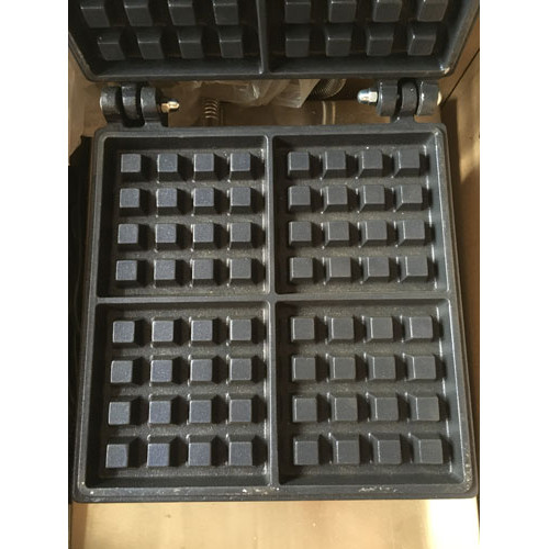 Вафельниця AIRHOT WE-1B для бельгійських вафель, 4 шт, робоча поверхня 185×185 мм, товщина 12 мм, 1.6 кВт, 2–3 хв, +50–300°C, 12 міс, Китай