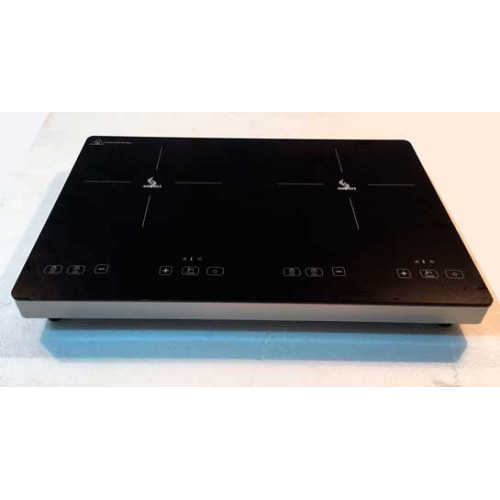 Плита індукційна AIRHOT IP3500 D подвійна, 590х390х68 мм, 1.8+1.7 кВт, 220 В, +60–240°С, таймер 3 год, для кухні та кафе, гарантія 12 міс