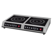 Плита індукційна подвійна AIRHOT IP7000 D, 3.5+3.5 кВт, 220 В, гарантія 12 міс, Китай, вага 12 кг, розміри 685×400×105 мм