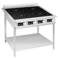 INDOKOR IN3500-4pro індукційна плита 700 серії, 4 конфорки по 3,5 кВт, 380В, сенсорно-механічне керування, 792×740×911 мм, на підставці Корея