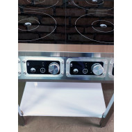 INDOKOR IN3500-6pro індукційна плита на підставці, 6×3,5 кВт, 380 В, сенсорно-мех. керування, 1153х740х911 мм, для ресторанів