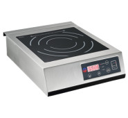 Плита індукційна INDOKOR IN3500, 3,5 кВт, 220 В, конфорка 285×285 мм, таймер 180 хв, 60–240°C, гарантія 12 міс, 340×440×117 мм
