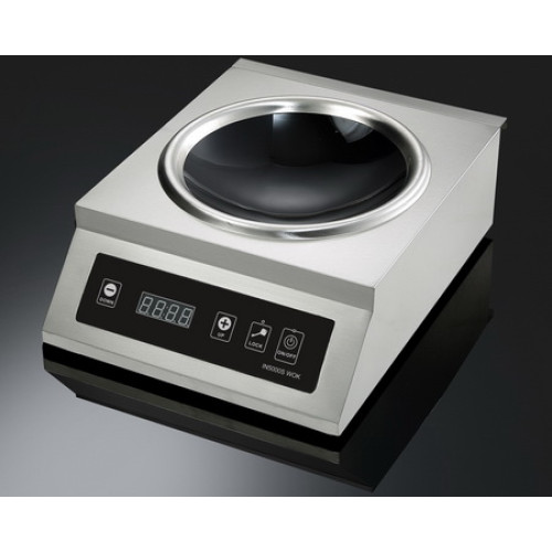 Плита індукційна Indokor IN5000S WOK 5кВт 220В сенсорне керування діам. конфорки 300/70 мм гарантія 12 міс Корея 398x515x183 мм 7,9 кг