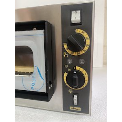 Печь для пиццы ITPIZZA MS1, 1 камера Ø32 см, камера 410×360×90 мм, 50–320°C, 1.6 кВт, 568×500×280 мм, для кафе и дома, Италия, 12 месяцев гарантии