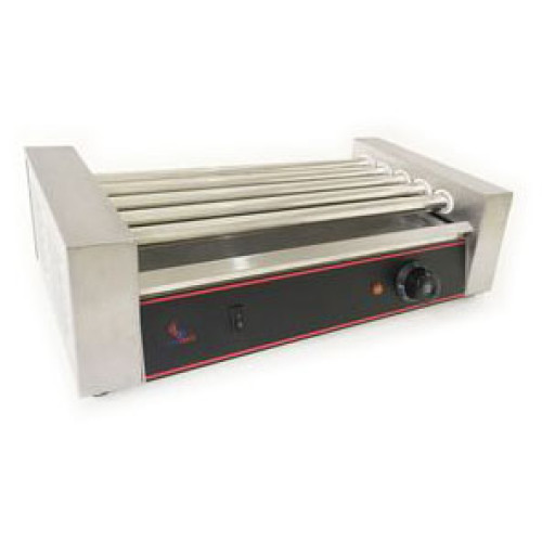 Гриль роликовий AIRHOT RG-5, 5 роликів 440 мм, потужність 0,8 кВт (0,15 кВт/ролик), 220 В, +50–300 °C, гарантія 12 міс, Китай, вага 6,26 кг, 560×255×180 мм