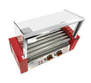 Гриль роликовий AIRHOT RG-5S із захисним екраном, 5 роликів Ø25 мм×450 мм, +50…+250°C, 220 В 0.96 кВт, гарантія 12 міс, Китай, 580×250×420 мм